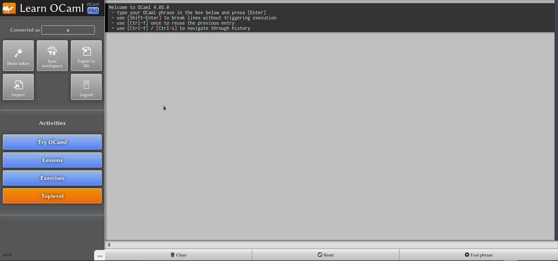 toplevel of activities