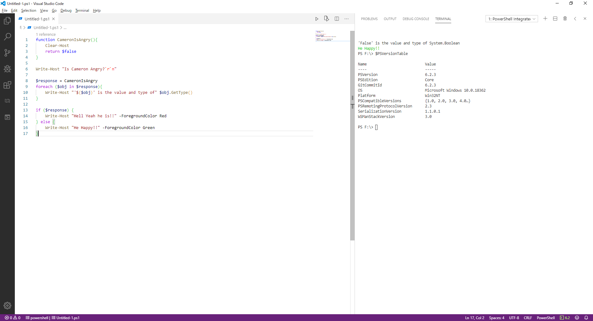 Clear-Host outputting space as part of function · Issue #11481 ...