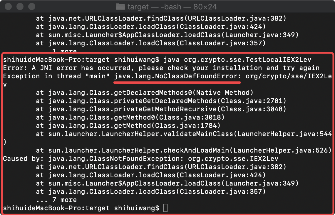 java.lang.NoClassDefFoundError: org/crypto/sse/Printer · Issue #14 ·  encryptedsystems/Clusion
