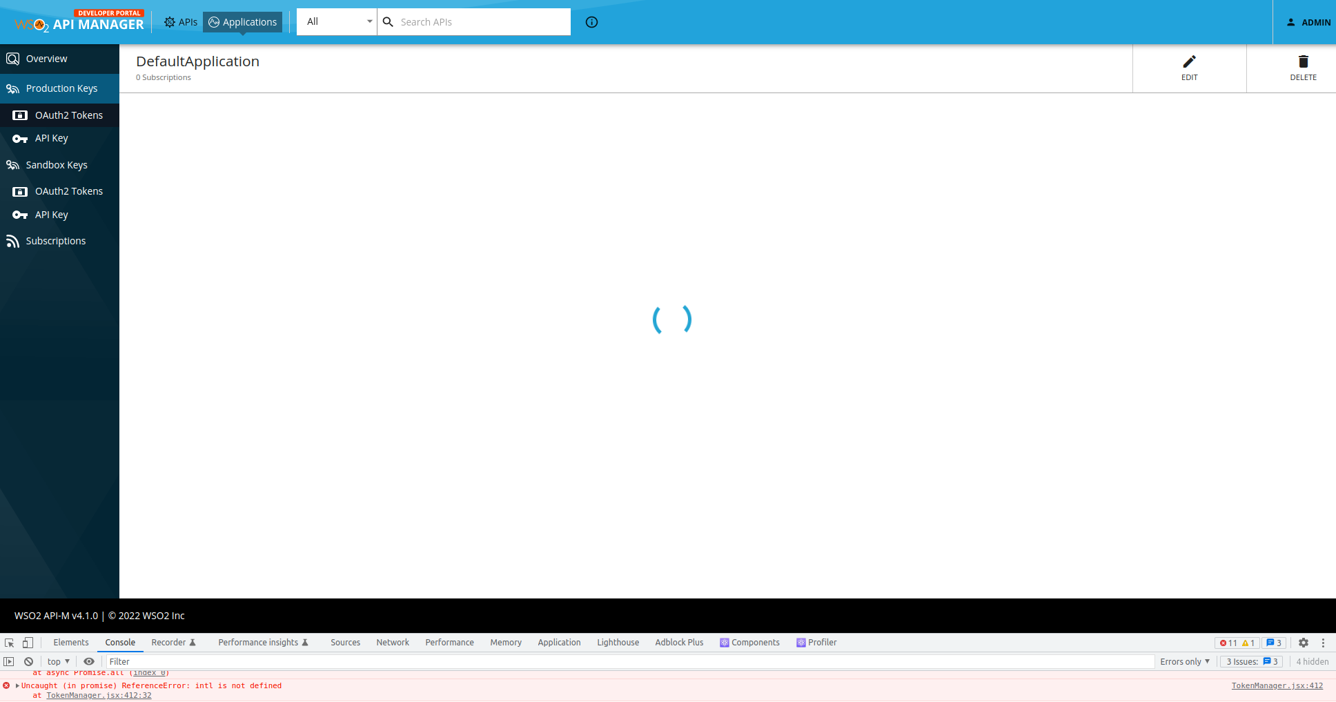 Error when loading the application keys · Issue #351 · wso2/api-manager ...