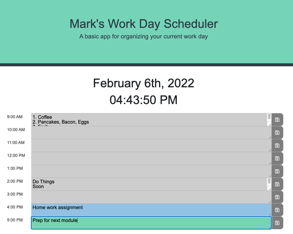 GitHub - utilrr/day-planner: Day Planner challenge