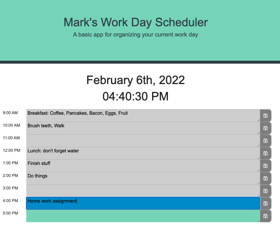 GitHub - utilrr/day-planner: Day Planner challenge