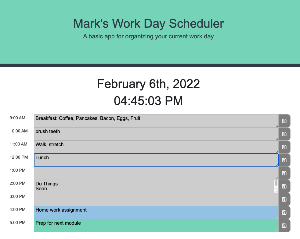 GitHub - utilrr/day-planner: Day Planner challenge