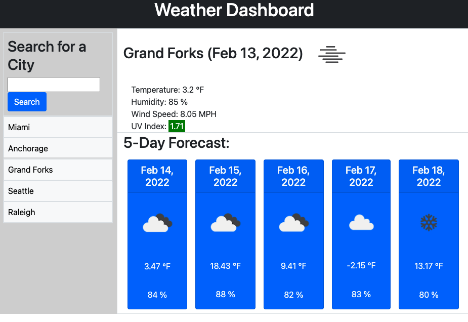 GitHub - utilrr/weather: weather dashboard