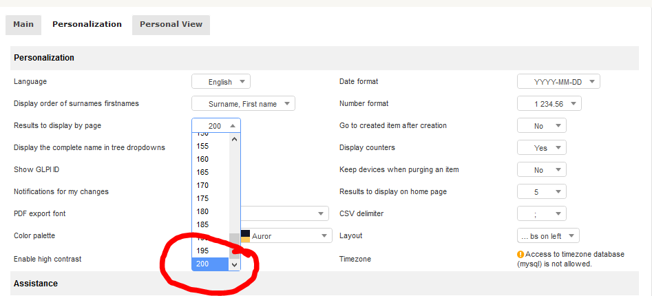 Extend DropDown "Results to display by page" · Issue #9433 · glpi ...