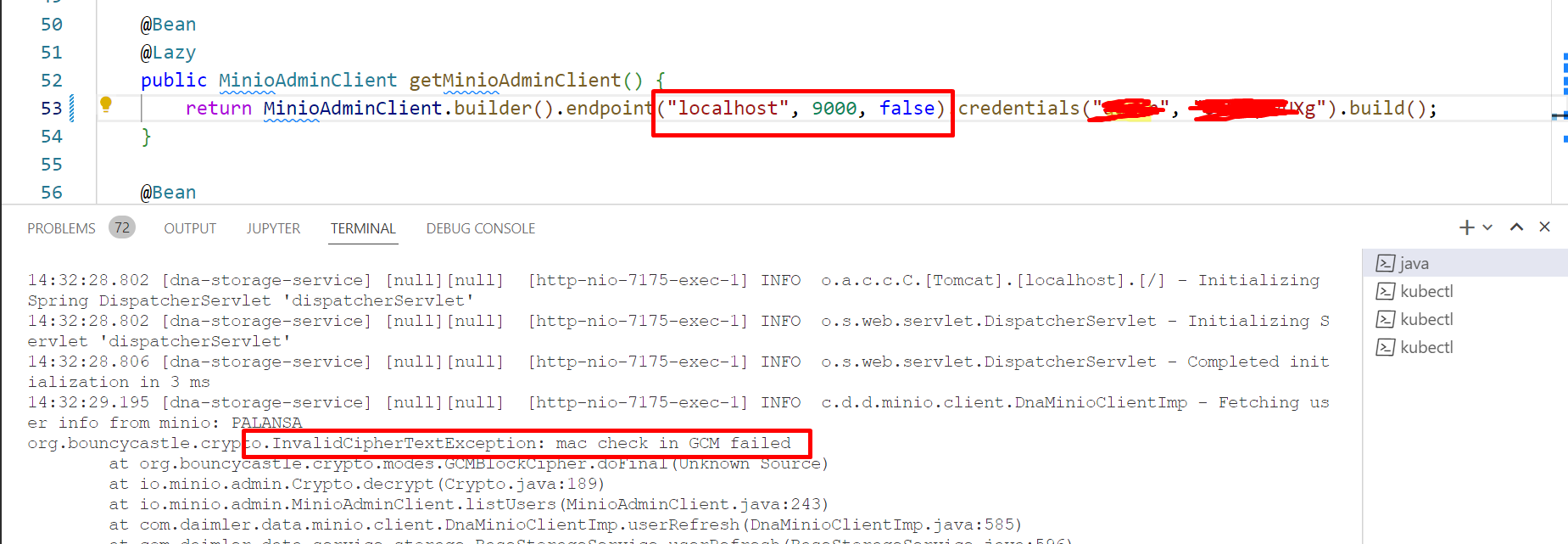 Minio: mac check in GCM failed · Issue #18837 · bitnami/containers · GitHub