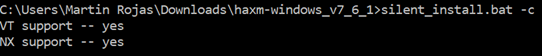 VT-x is enabled, during HAMX installation it says vt-x is not turned on ...