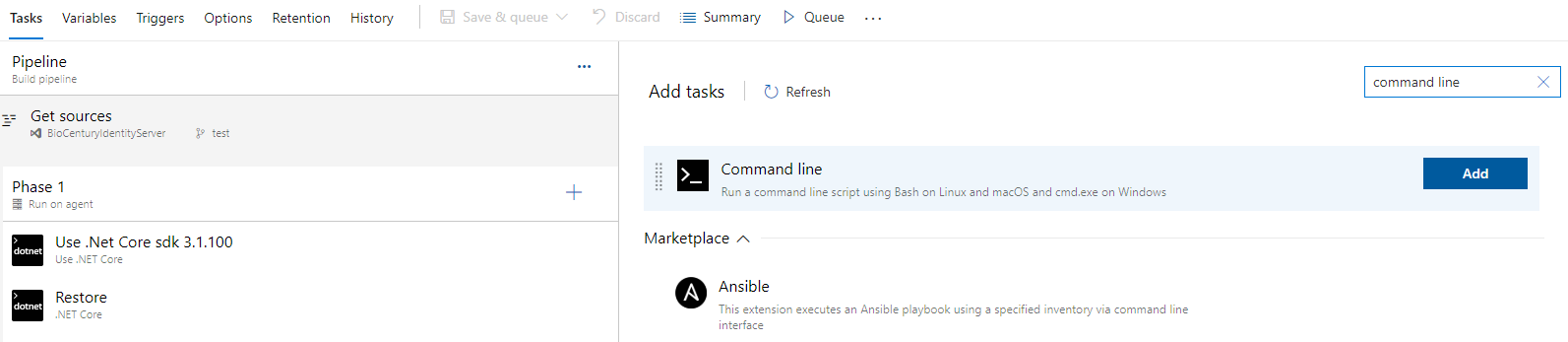 AddCommandLineTask