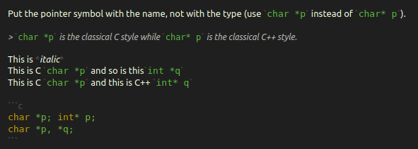 [I] Asterisks make text italic even when used within backticks · Issue ...