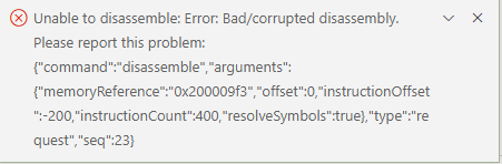 xtenas disassembly view fails · Issue #578 · Marus/cortex-debug · GitHub