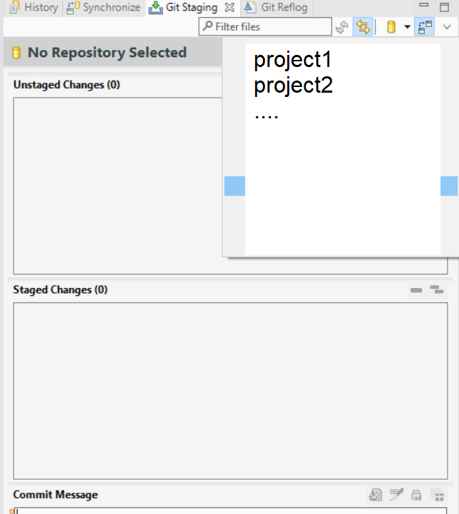 Git repositories not available for selection after renaming of folder