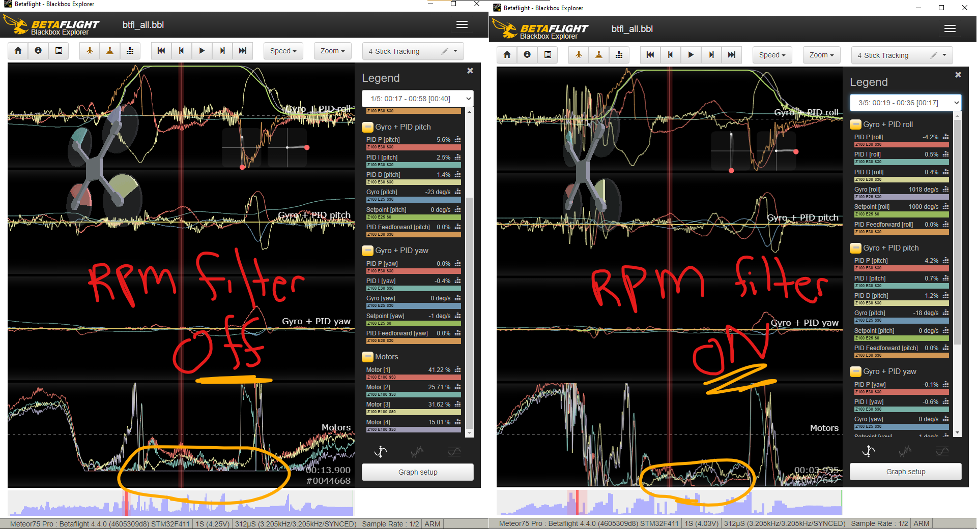 Dynamic Idle min. to 15 Throttle with RPM Filter Disabled · Issue 12961 · betaflight