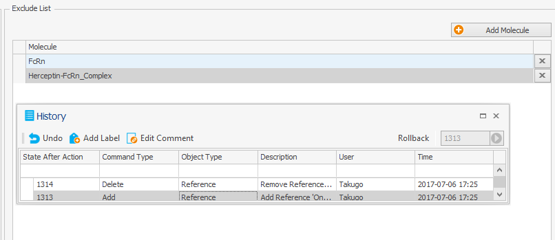 Roll back function does not work for Exclude list in Passive ...