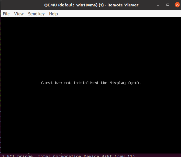 guest has not initialized the display (yet) · Issue 7245 · kubevirt