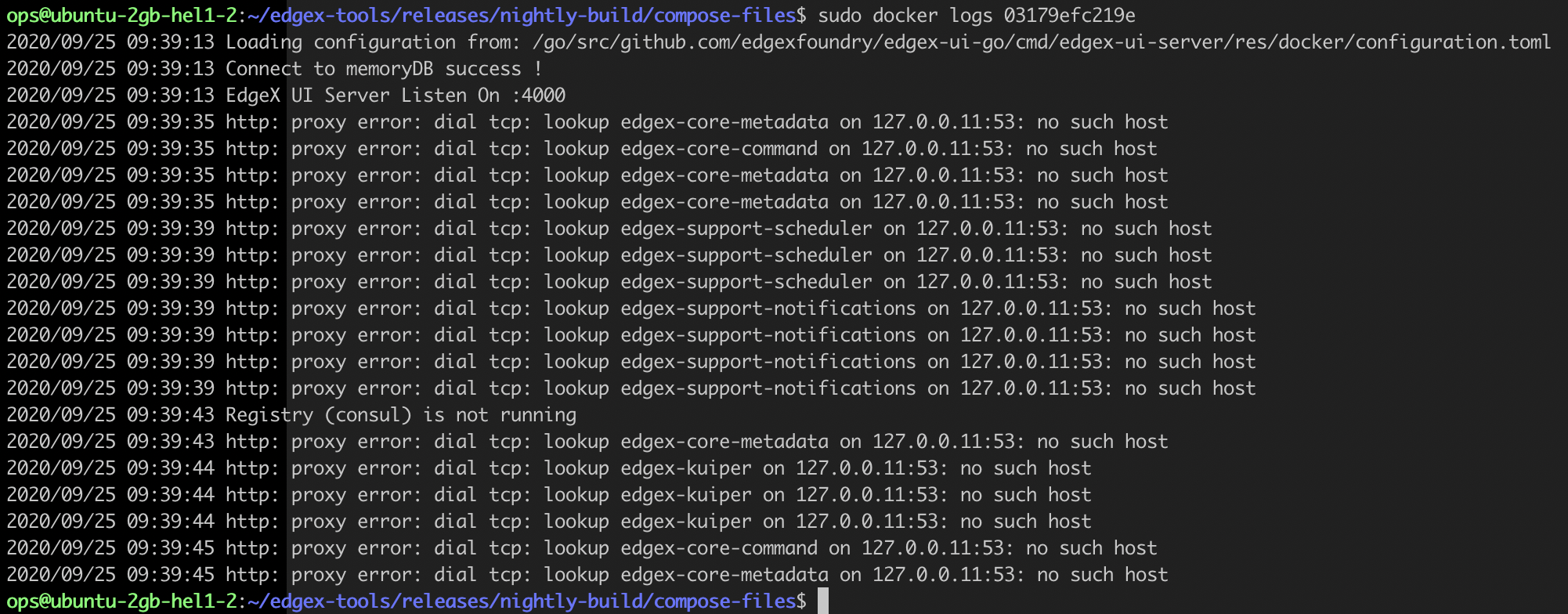 EdgeX Foundry UI doesn't work · Issue #319 · edgexfoundry/developer ...