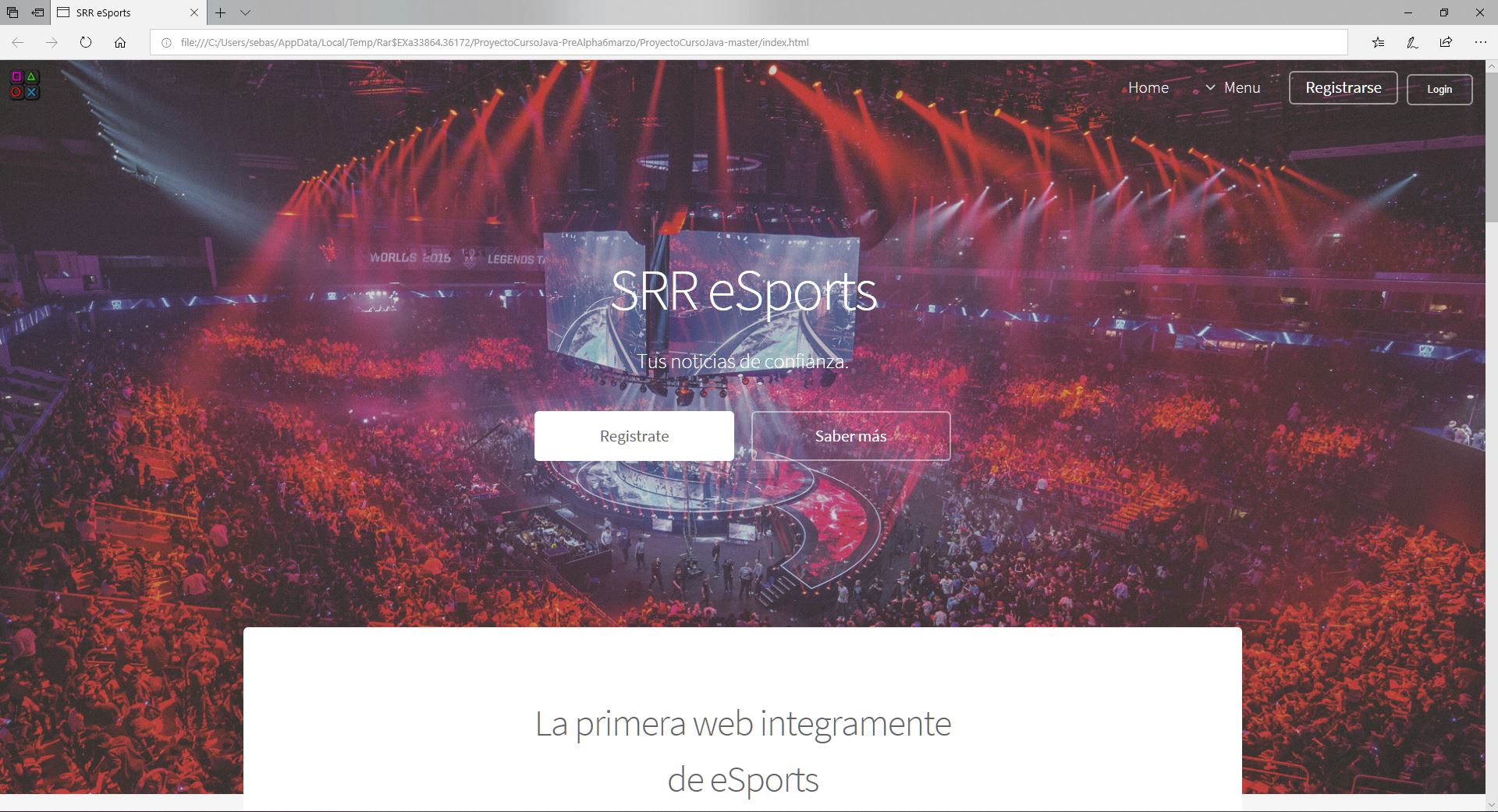 GitHub - Flequi96/ProyectoCursoJava: Página Esports