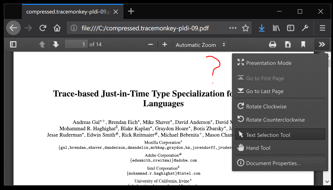 Scrolling and Spreads options not available · Issue 9790 · mozilla/pdf