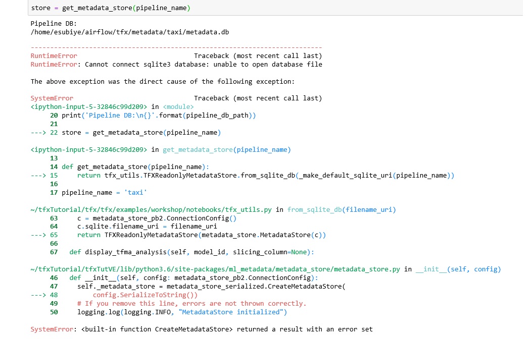 Problem running the step3 notebook · Issue #227 · tensorflow/tfx · GitHub