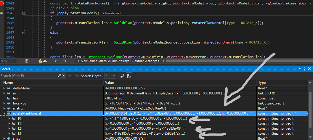 Wrong rotation axis · Issue #125 · CedricGuillemet/ImGuizmo · GitHub