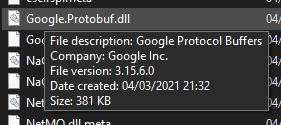 Some .dll file properties are not visible · Issue #4487 · files ...