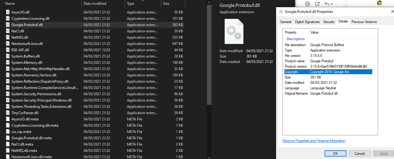 Some .dll file properties are not visible · Issue #4487 · files ...