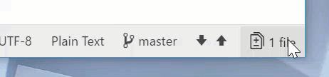 Status Bar item for Git panel has misaligned hover effect · Issue #1339 ...