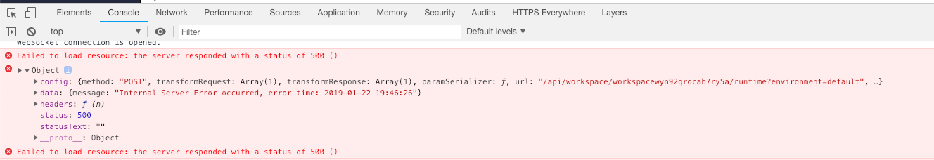 Workspace service will not start: Internal Server Error · Issue #4727 ...