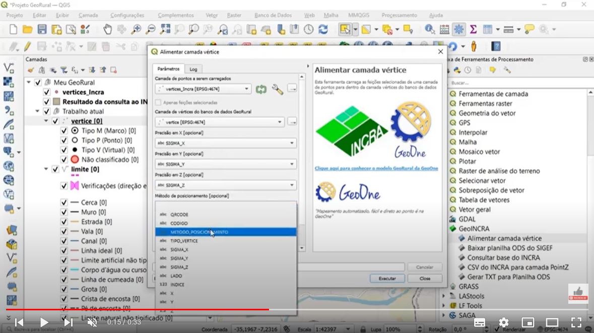 GeoINCRA no QGIS