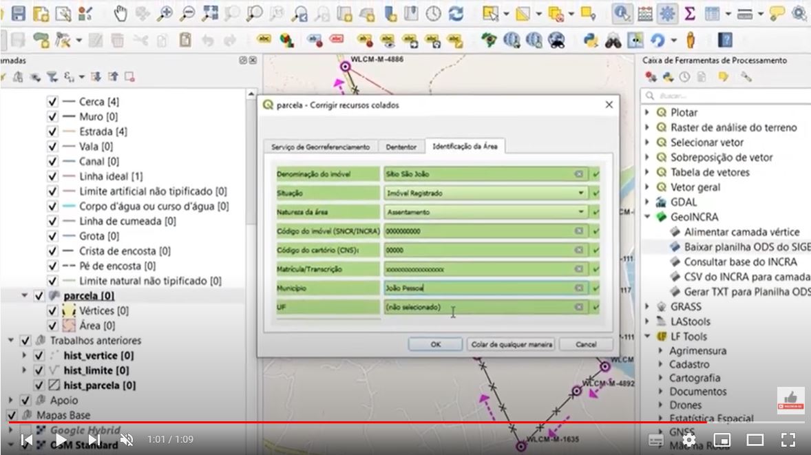 GeoINCRA no QGIS