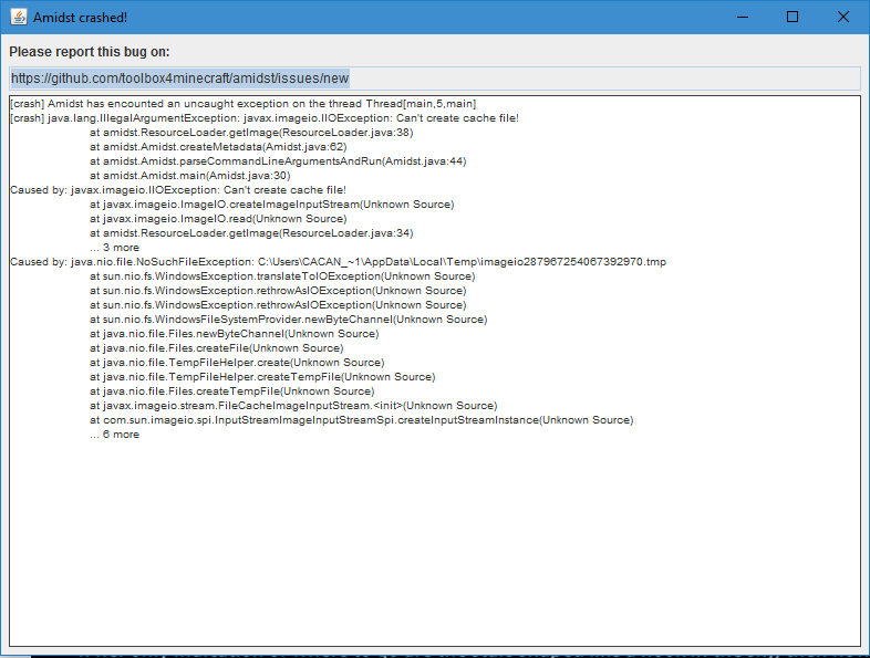 "Amidst crashed!" · Issue #337 · toolbox4minecraft/amidst · GitHub