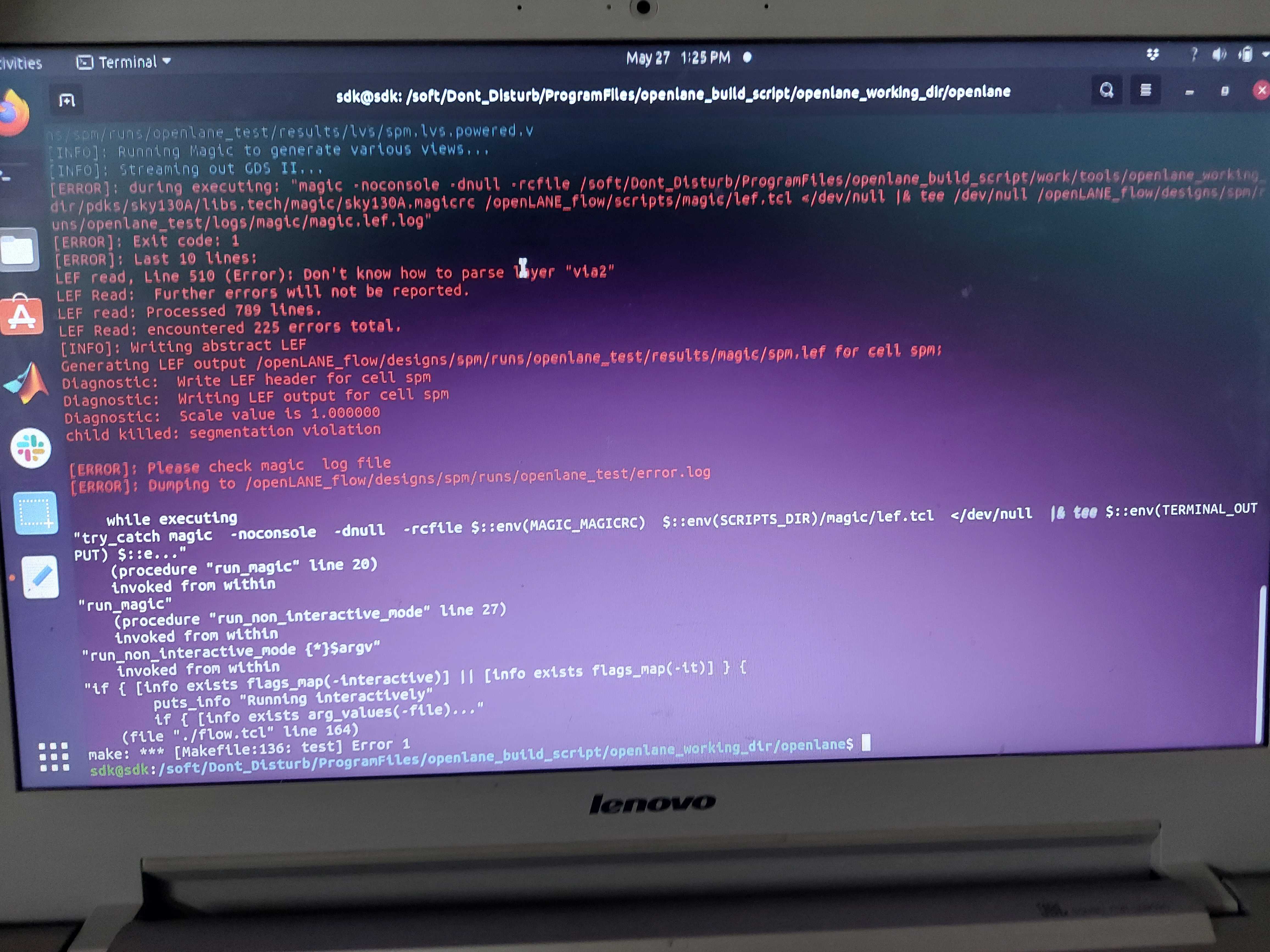 Error for make test · Issue #400 · The-OpenROAD-Project/OpenLane · GitHub