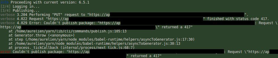 yarn-local publish