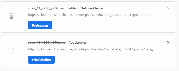 Downloading from WebDAV external storage fails with large files · Issue ...