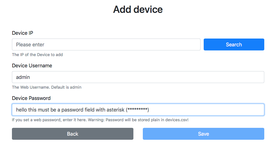 Add device password field as password not text input · Issue #184 ...