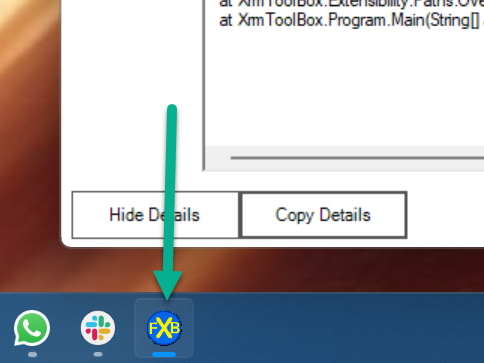 Icon for error messages seems to be FXB · Issue #1200 · MscrmTools ...