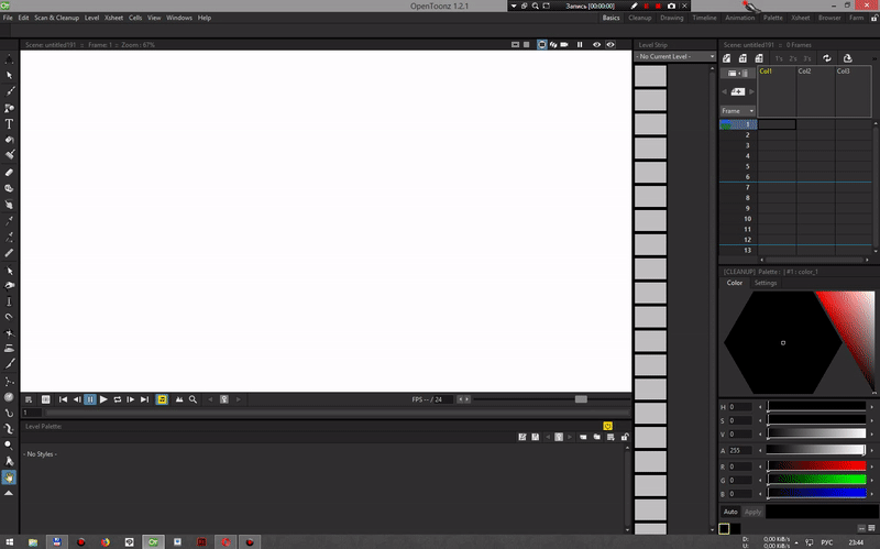 Crash when switching Toonz Raster levels containing MyPaint style (gif ...
