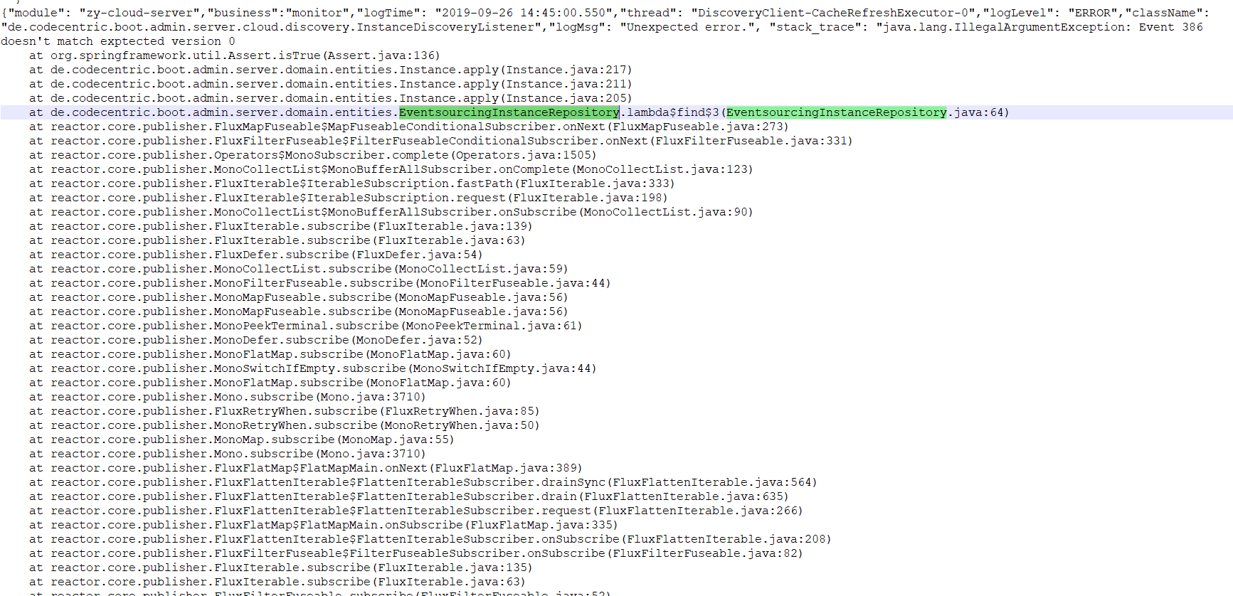 endpoint "..../actuator/health" url is ok but Instance details Health