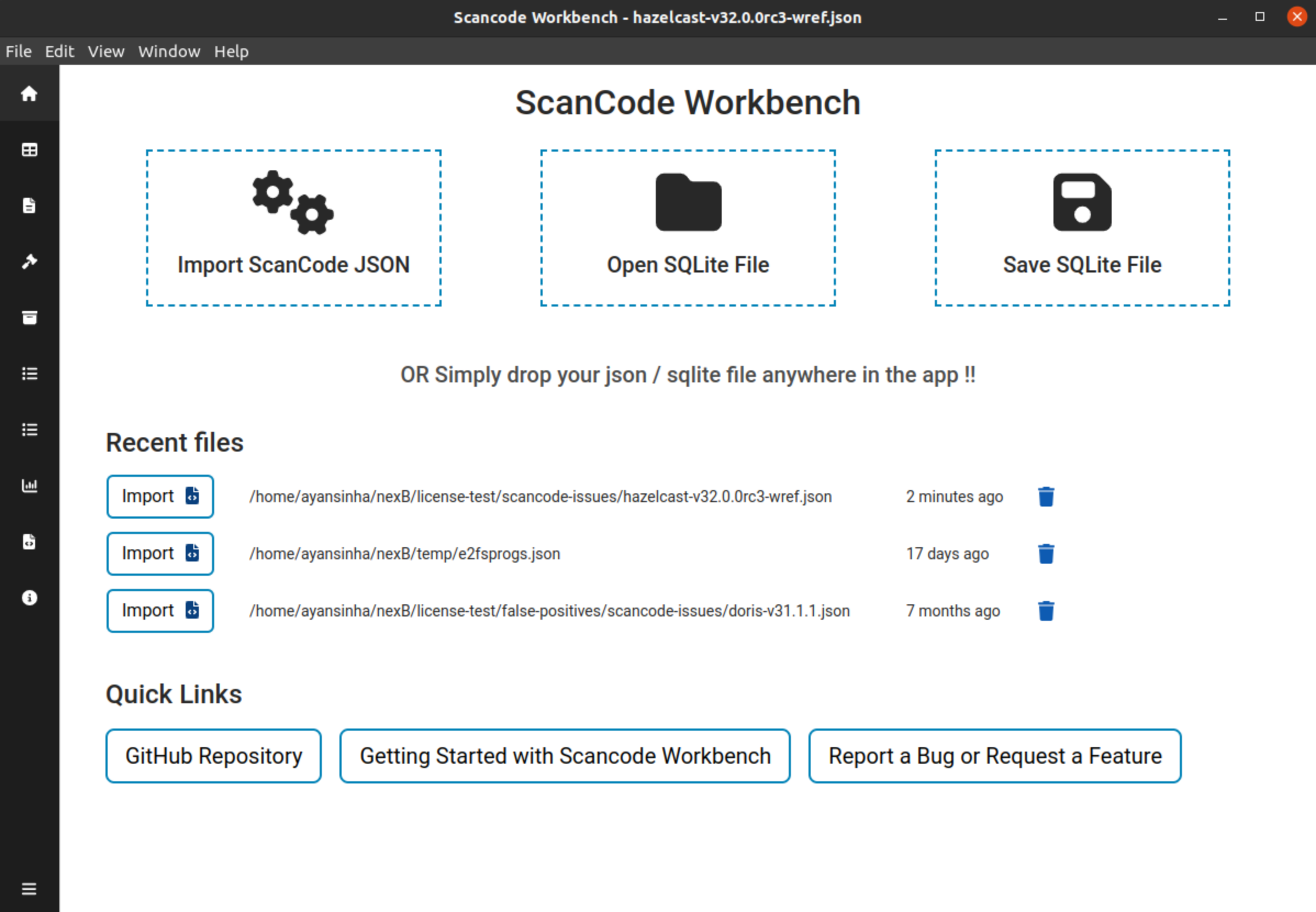 Improve design for history section (Good to have) · Issue 540 · nexB