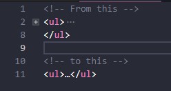 On line folding {…} · Issue #64859 · microsoft/vscode · GitHub