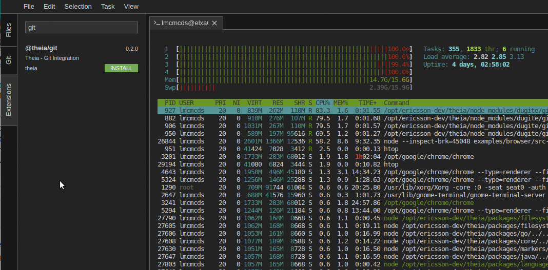 [git] Gracefully handle big number of modified files in git repo ...