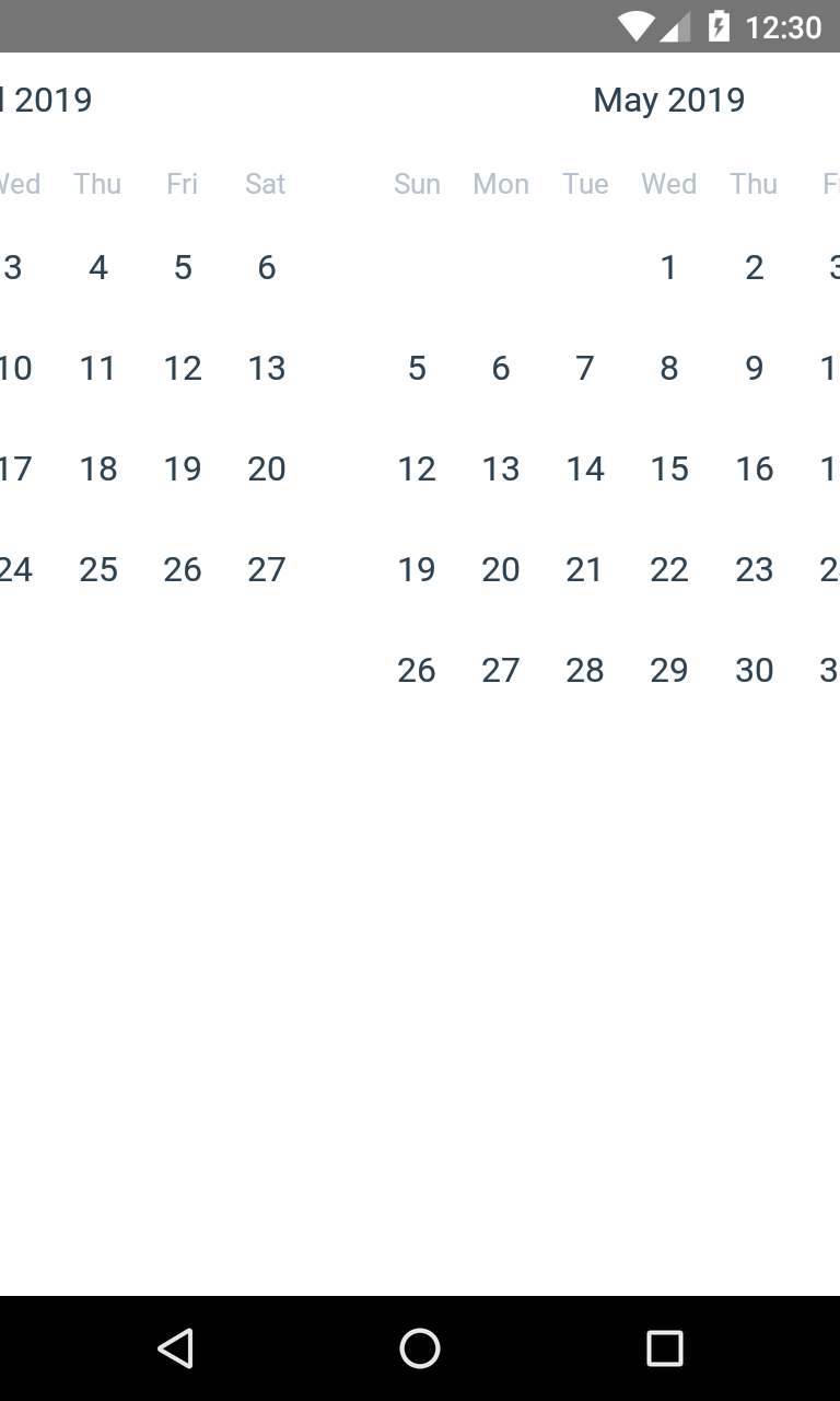 Horizontal scroll in Calendarlist calendarWidth · Issue #732 · wix ...