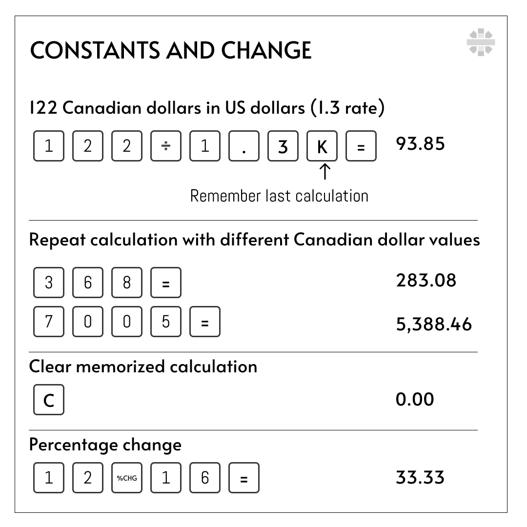 22 Constants and change