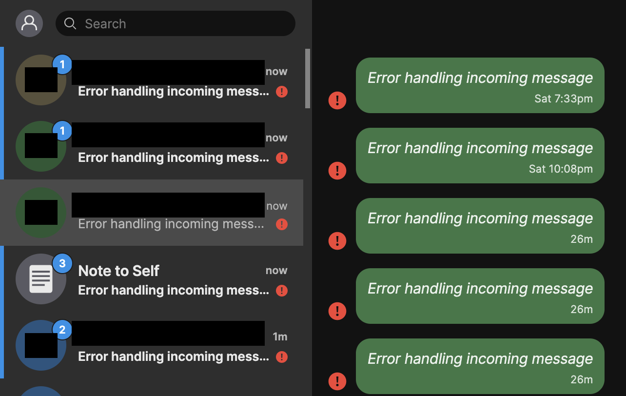 Signal bad behavior - December 15 2019