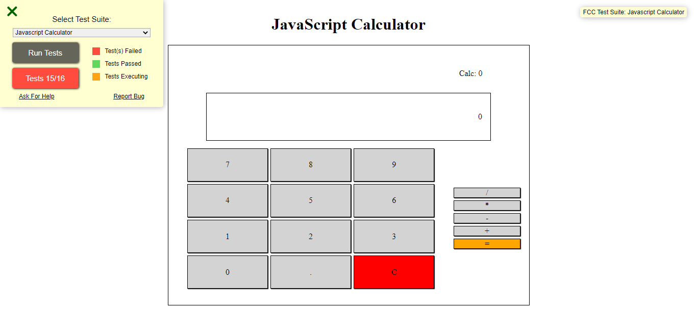 Js calculator test suite · Issue #39673 · freeCodeCamp/freeCodeCamp ...