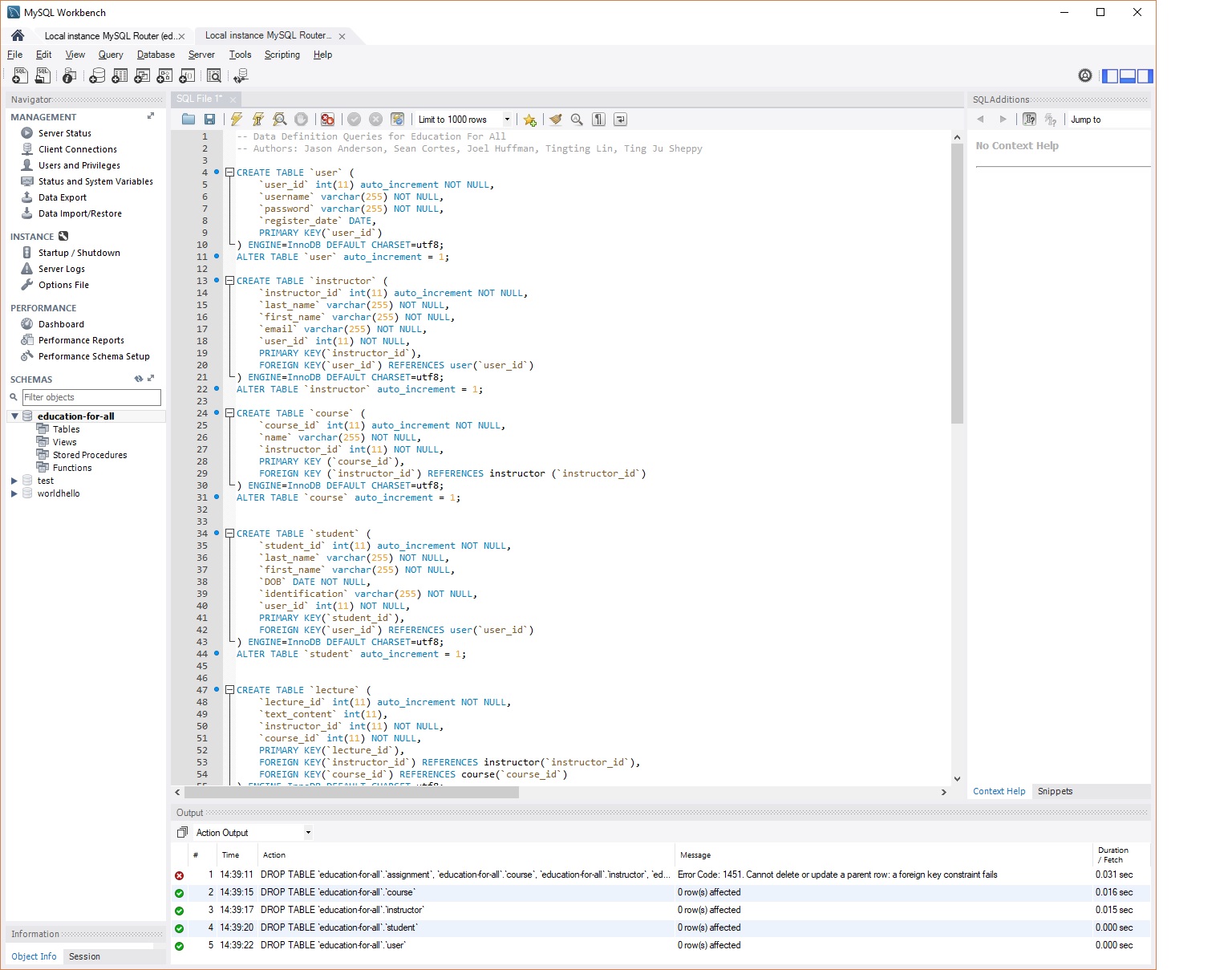GitHub - seanmcortes/education-for-all