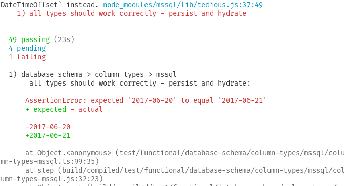 test failing · Issue #2583 · typeorm/typeorm · GitHub