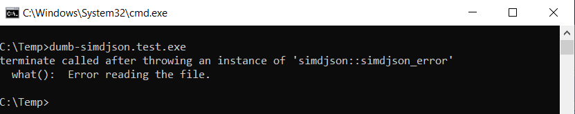 [simdjson] unresolved external symbol on Visual Studio 2019 32/64 bit ...