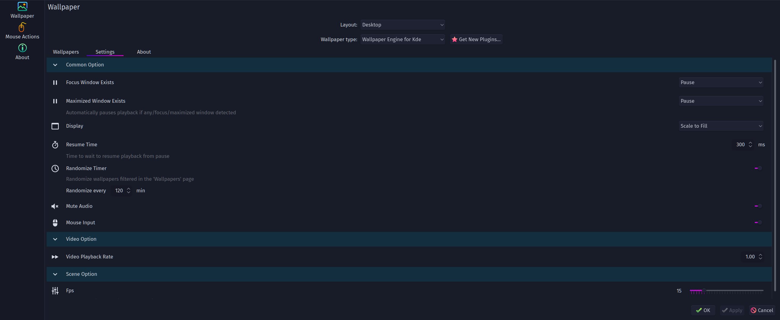 [Pause Filter By Screen] All wallpapers don't pause when set condition