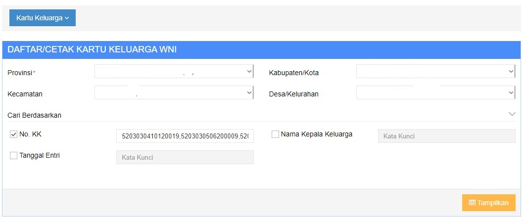 Pencarian Sortingan Data Penduduk Keluarga Issue 3422 Opensid Opensid Github