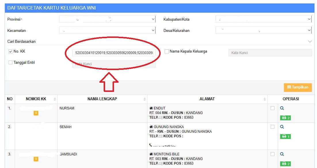Pencarian Sortingan Data Penduduk Keluarga Issue 3422 Opensid Opensid Github